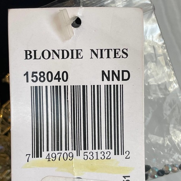 Prom Dress Blondie Nites Navy Blue Fit & Flare Applique Formal Prom Dress Size 9 - Picture 11 of 12